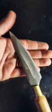 Hand-Forged Bamboo Carving Knife with Bamboo Handle