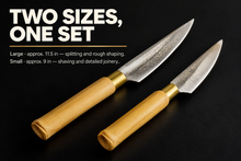 Hand-Forged Bamboo Carving Knife with Bamboo Handle