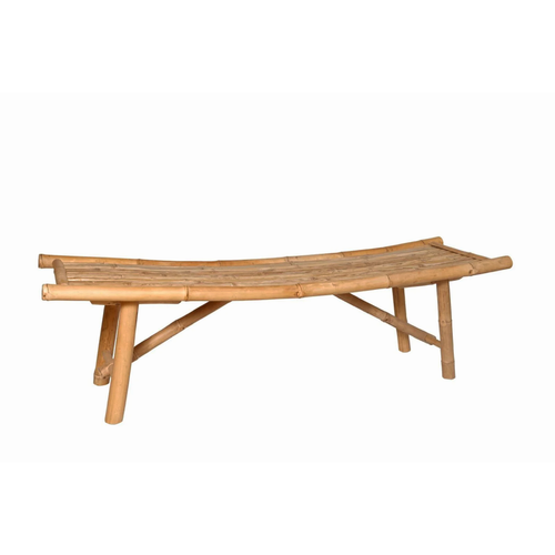 Curved Bamboo Bench | 59” x 18” x 18”
